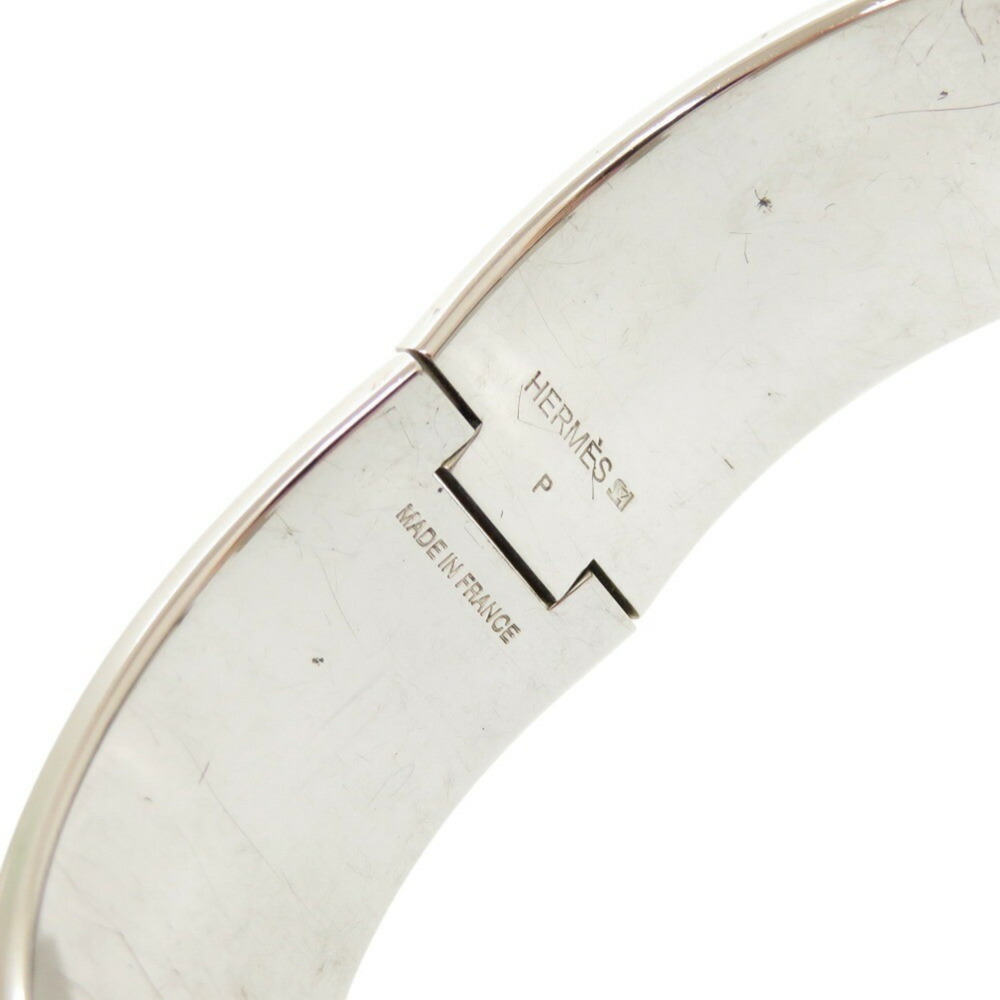 Hermes H motif Click Clack GM metal white silver P stamp (made in 2012) - Picture 7 of 10